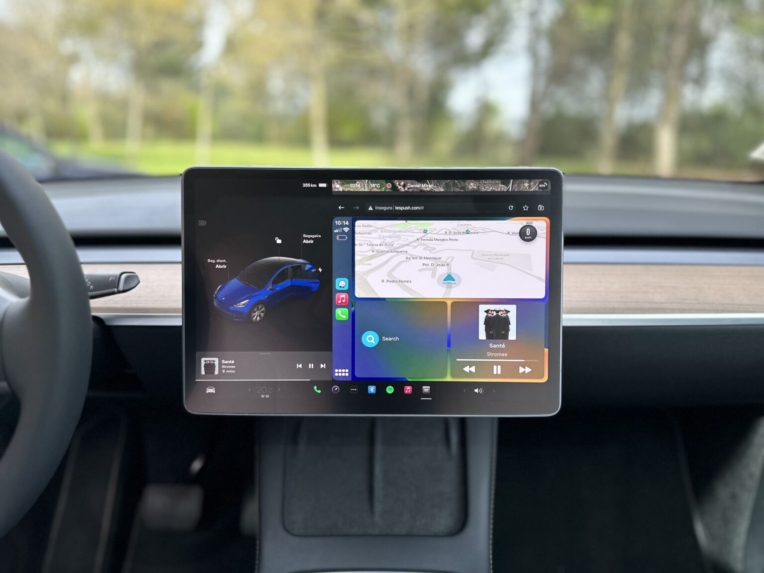 Apple CarPlay e Android Auto num Tesla? Sim, é possível!